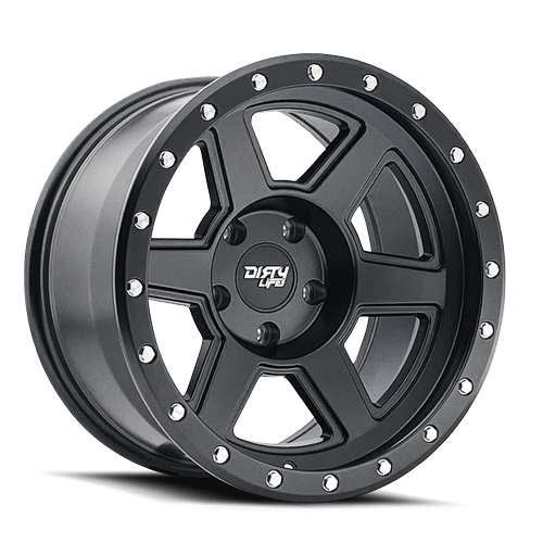Dirty Life 9315 Compound 17x9 / 6x139.7 / -12mm / 106mm Hub Matte Black Wheel
