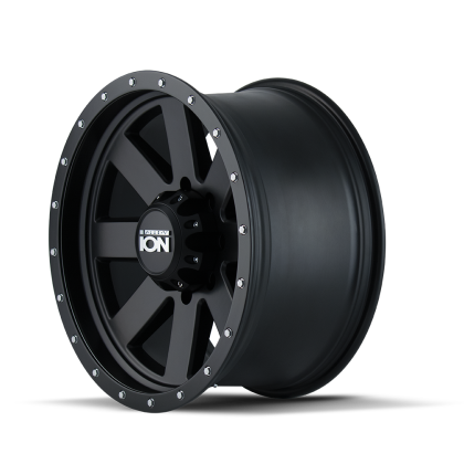 ION Type 134 17x8.5 / 6x139.7 / -6mm / 106mm Matte Black/Black Beadlock Wheel