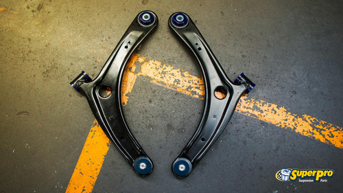 SuperPro Front Lower Control Arm Set w/ Bushings for 2008 Mitsubishi Lancer GTS