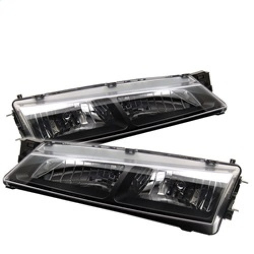 Spyder Crystal Headlights Black for 97-98 Nissan 240SX