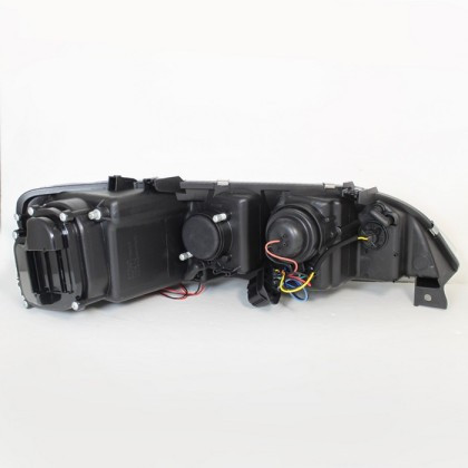 Spyder Projector Headlights LED Halo DRL Smke for 03-05 Mazda 6 w/ Fog Lights