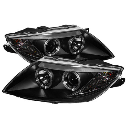 Spyder Projector Headlights LED Halo Black for 03-08 BMW Z4 w/ Halogen