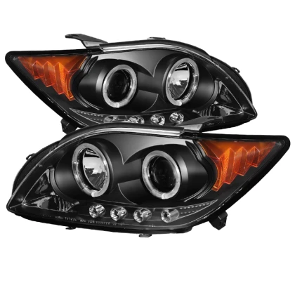 Spyder Projector Headlights LED Halo Black for 08-10 Scion TC