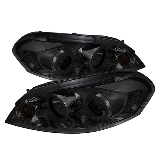 Spyder Projector Headlights LED Halo Smoke for 06-13 Chevy Impala