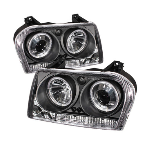 spy5075659 Spyder Chrysler 300C 05-10 Projector Headlights LED DRL Black High/Low H7 PRO-YD-C300C-DRL-BK JP店 Spyder Automotive Lighting Head Lights, Tail Lights, Fog Lights