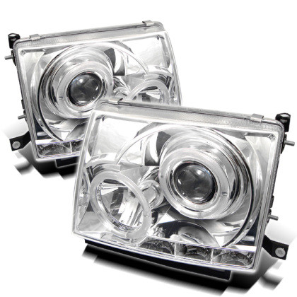 Spyder Projector Headlights LED Halo Chrome for 97-00 Toyota Tacoma