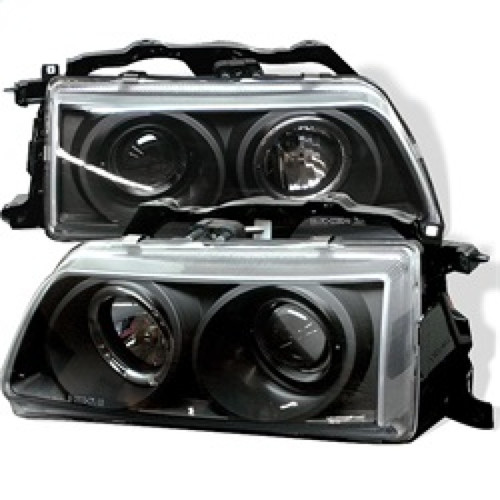 Spyder Projector Headlights LED Halo Black for 90-91 Honda Civic / CRX