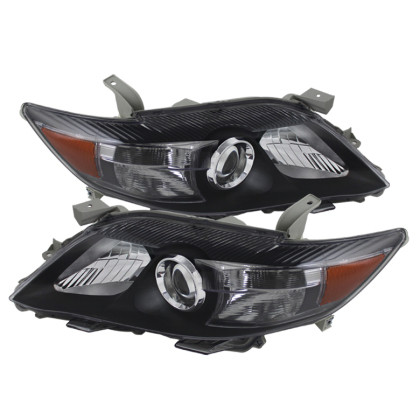 Spyder Xtune Amber Projector Headlights Black for 10-11 Camry ( USa Built/Nal )