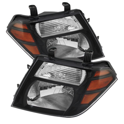 Spyder Xtune Amber Crystal Headlights Black for 08-11 Nissan Pathfinder