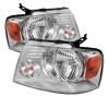 Spyder Xtune Amber Crystal Headlights Chrome for 04-08 Ford F150
