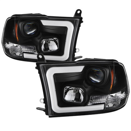 Spyder Spyder Version 2 Headlights Light Bar DRL Black for 09-16 Ram 1500
