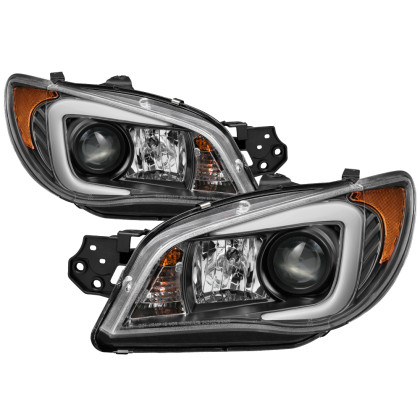 Spyder Projector Headlights Black for 06-07 WRX w/ Halogen