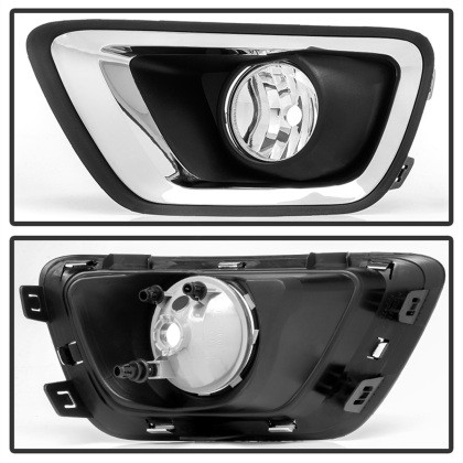 Spyder Fog Lights w/switch - Clear for Chevy Colorado 2015-2017