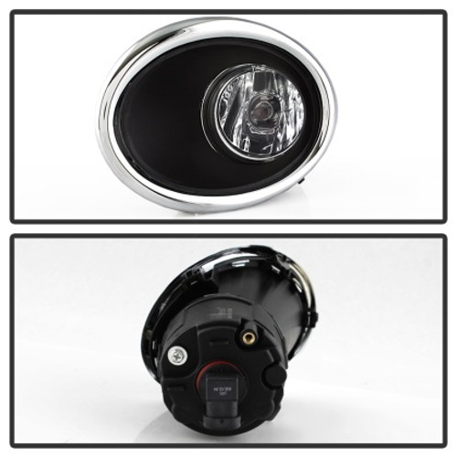 Spyder Fog Lights w/Switch - Clear for 17-18 Nissan Rogue (Sport Models ONLY)