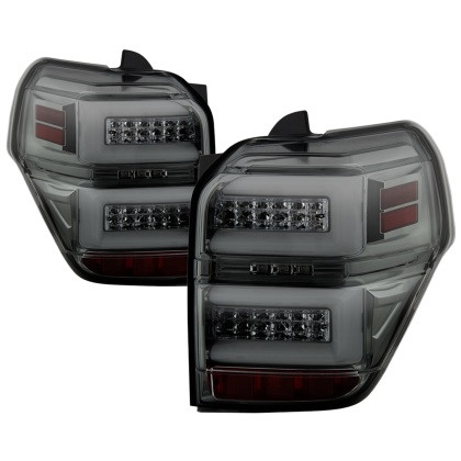 Spyder LED Tail Lights - Sequential Turn Signal - Smoke for 10-14 Toyota 4Runner