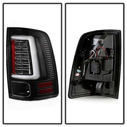 Spyder LED Tail Lights - All Black for 09-18 Dodge Ram