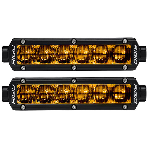 Rigid Industries 6" SR-Series Pro Dot / SAE Fog Lights (Pair) - Selective Yellow