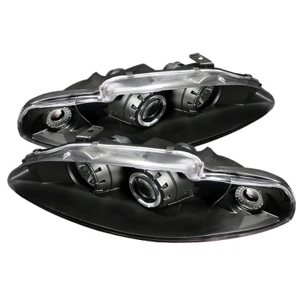 Spyder Projector Headlights LED Halo Black for 95-96 Mitsubishi Eclipse