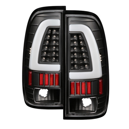 Spyder xTune Light Bar LED Tail Lights - Black for 97-03 Ford F150 Styleside