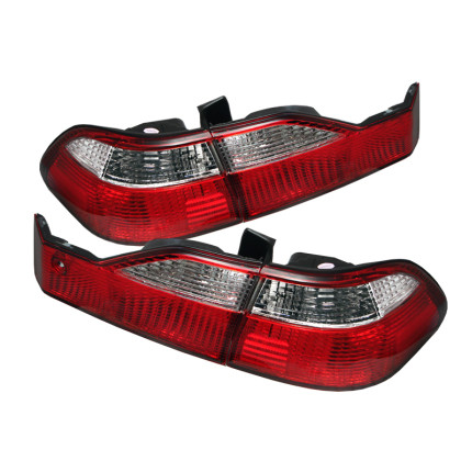 Spyder Euro Style Tail Lights Red Clear for 98-00 Honda Accord 4Dr