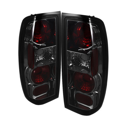 Spyder Euro Style Tail Lights Smoke for 98-00 Nissan Frontier