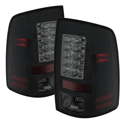 Spyder LED Tail Lights Incandescent- Black Smoke for 09-14 Ram 1500