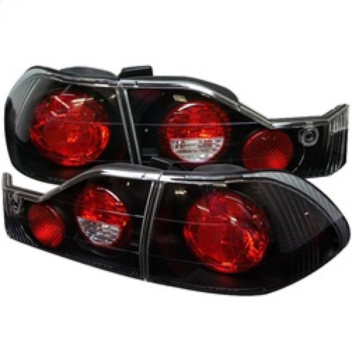 Spyder Euro Style Tail Lights Black for 98-00 Honda Accord 4Dr