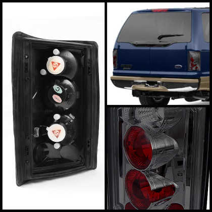 Spyder Euro Tail Lights Smoke for 00-06Ford Excursion / 95-06 Econoline