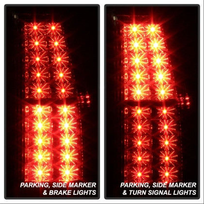 Spyder LED Tail Lights Chrome for 07-14 Chevy Suburban/GMC Yukon/Yukon Denali