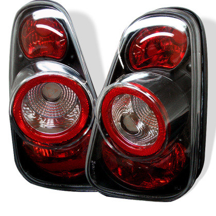 Spyder Euro Style Tail Lights Black for 02-06 Mini Cooper / 05-08 Cooper Convertibles