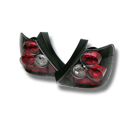 Spyder Euro Style Tail Lights Black for 03-05 Honda Civic Si Hatchback 3DR