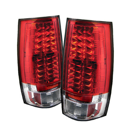 Spyder LED Tail Lights Red Clear for 07-14 Chevy Suburban / Yukon/ Yukon Denali