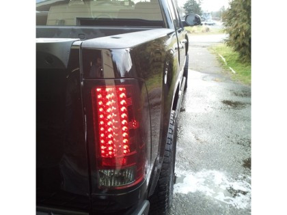 Spyder LED Tail Lights Red Clear for 07-13 GMC Sierra