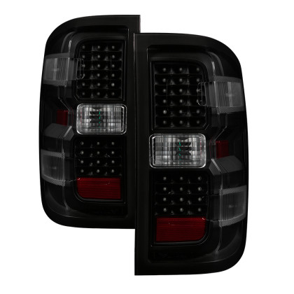 xTune LED Tail Lights - Black Smoked for 14-16 Chevy 1500 / Silverado 2500HD