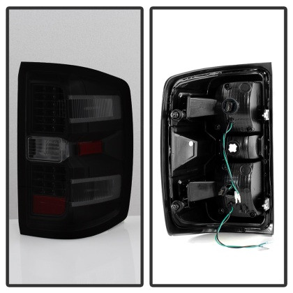 xTune LED Tail Lights - Black Smoked for 14-16 Chevy 1500 / Silverado 2500HD