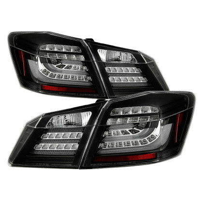 Spyder LED Tail Lights - Black for 2013-2015 Honda Accord 4DR