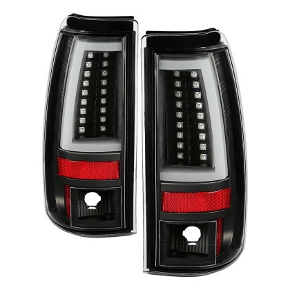Spyder LED Tail Lights - All Black for 03-06 Chevy Silverado