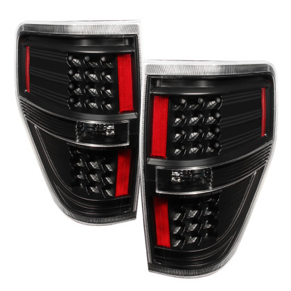 Xtune LED Tail Lights Black for 09-14 Ford F150