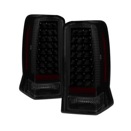 Spyder Xtune LED Tail Light Black Smoked for 02-06 Cadillac Escalade