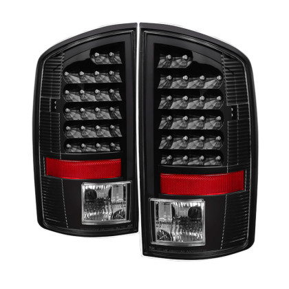 Xtune LED Tail Lights Black for 07-08 Dodge Ram 1500 / 07-09 Ram 2500/3500