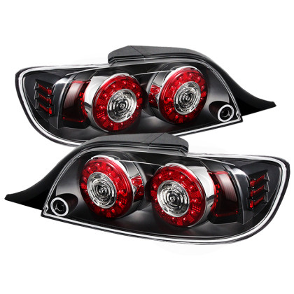 Spyder Xtune LED Tail Lights Black for 04-08 Mazda Rx-8