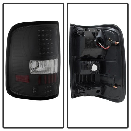Xtune LED Tail Lights Black for 04-08 Ford F150 Styleside