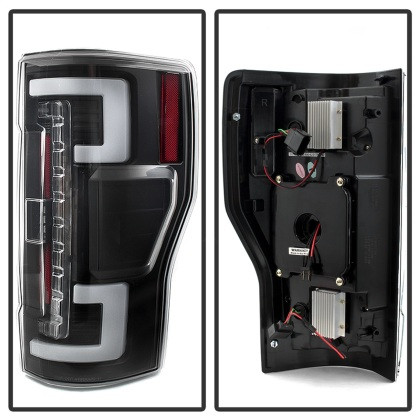 Spyder LED Tail Lights - Black for 17-18 Ford F-250 Super Duty