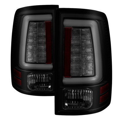 Spyder Light Bar LED Tail Lights - Black Smoke for 13-14 Dodge Ram 1500