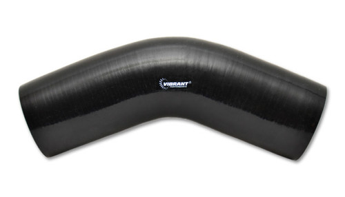 Vibrant 4 Ply Silicone Elbow Connector - 5in ID x 4in Leg 45 Deg Elbow