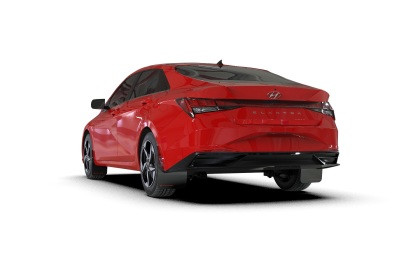 Rally Armor Black UR Mud Flap w/ Red Logo for 21-23 Hyundai Elantra