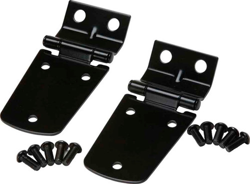 Kentrol Hood Hinge Pair - Powdercoat Black for 97-06 Jeep Wrangler TJ
