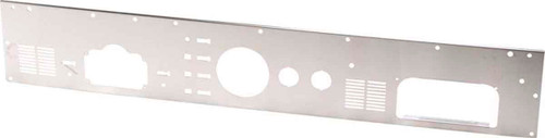Kentrol Dash Panel Without Radio Opening Brushed Silver for 76-86 Jeep CJ