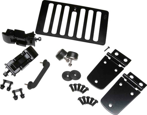 Kentrol Hood Kit - Powdercoat Black for 98-06 Jeep Wrangler TJ