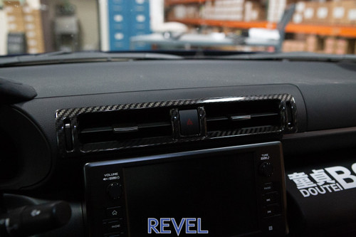 Revel GT Carbon A/C Panel Cover - 1 Piece for 2022 Toyota GR86 / Subaru BRZ